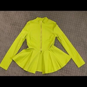 Neon Peplum Top